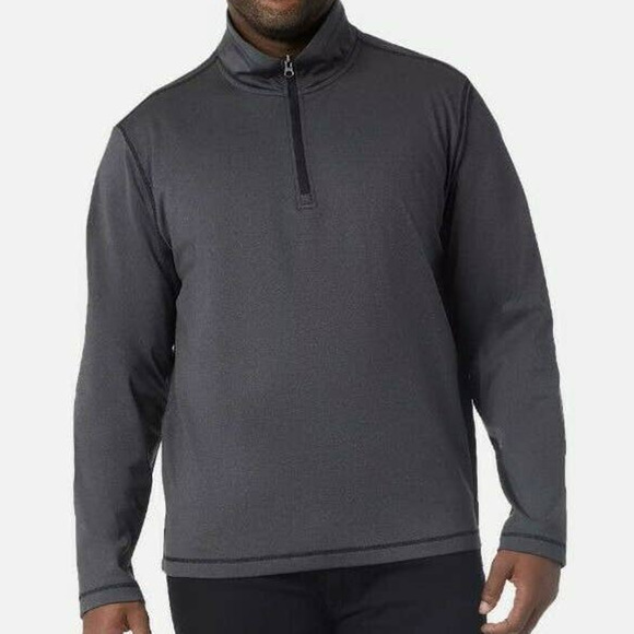 32 DEGREES Men’s Heat Tech ¼ Zip pullover, gray - Picture 1 of 2